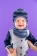 Шлем на мальчика на синтепоне "Полосатик" оптом от российского производителя