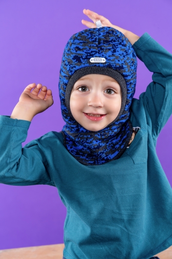 Шлем на мальчика на синтепоне "Вадим" оптом от российского производителя
